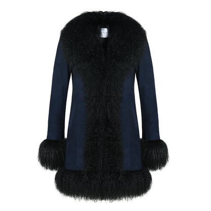 Dorothy Suede Midi Coat
