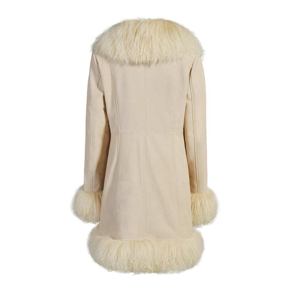 Dorothy Suede Midi Coat
