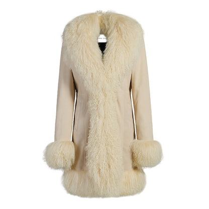 Dorothy Suede Midi Coat