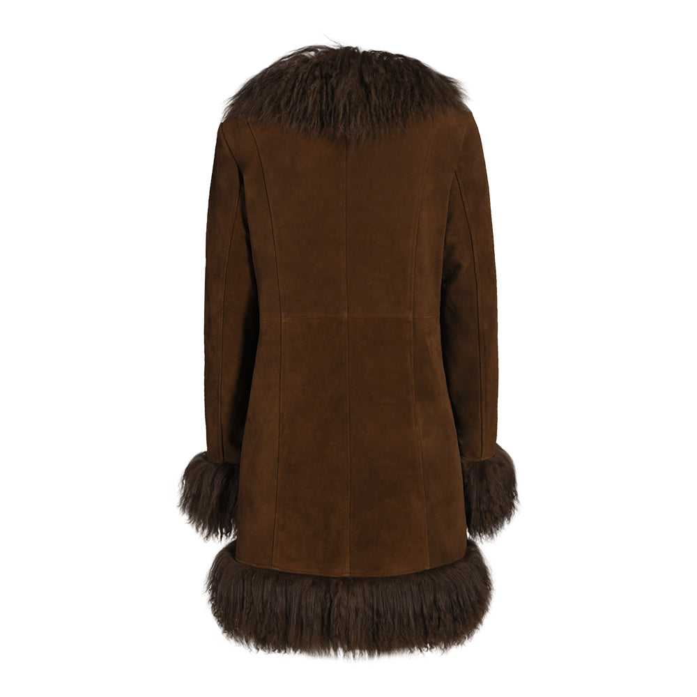 Dorothy Suede Midi Coat