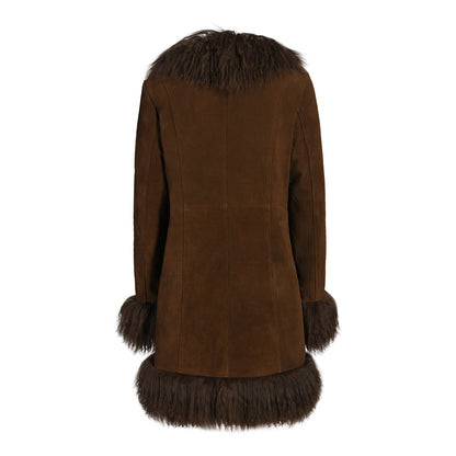 Dorothy Suede Midi Coat