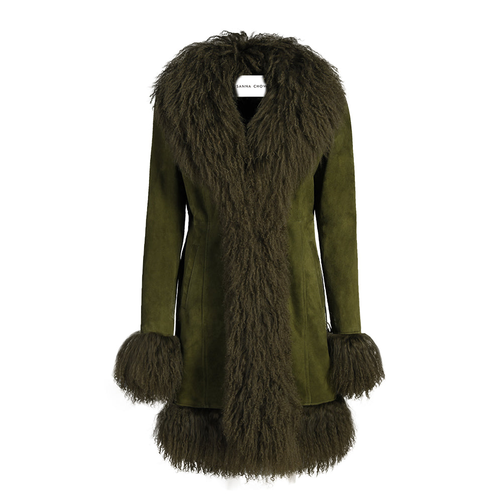Dorothy Suede Midi Coat