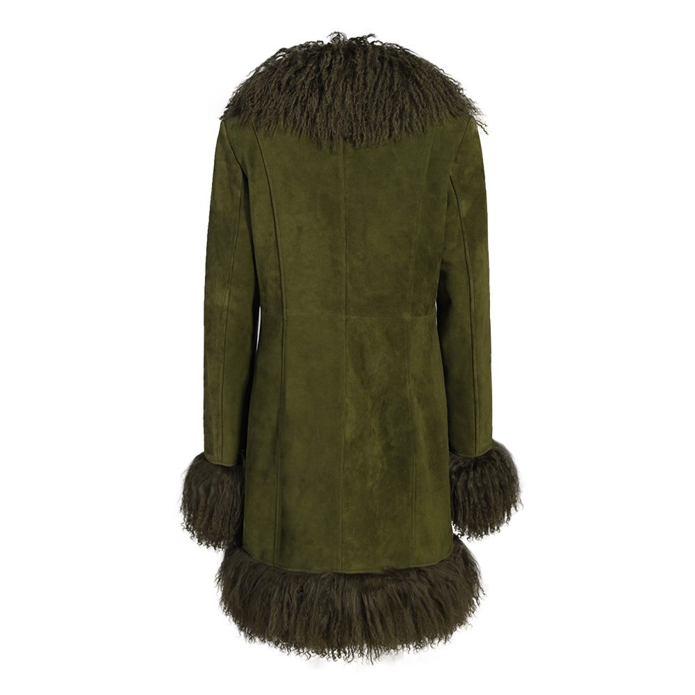 Dorothy Suede Midi Coat