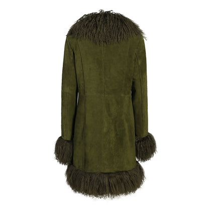 Dorothy Suede Midi Coat