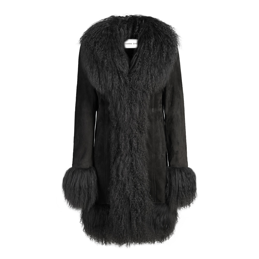 Dorothy Suede Midi Coat