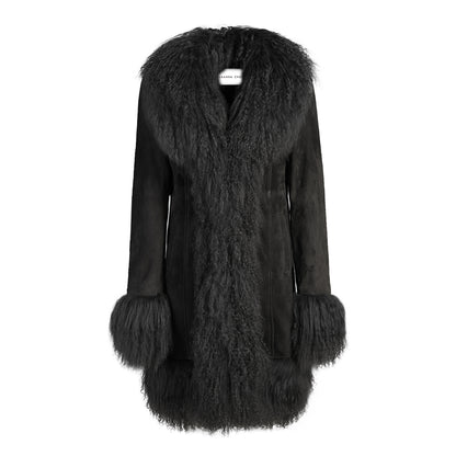 Dorothy Suede Midi Coat