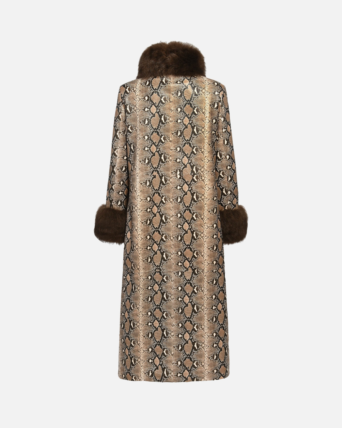 Delphine Python Coat, back view