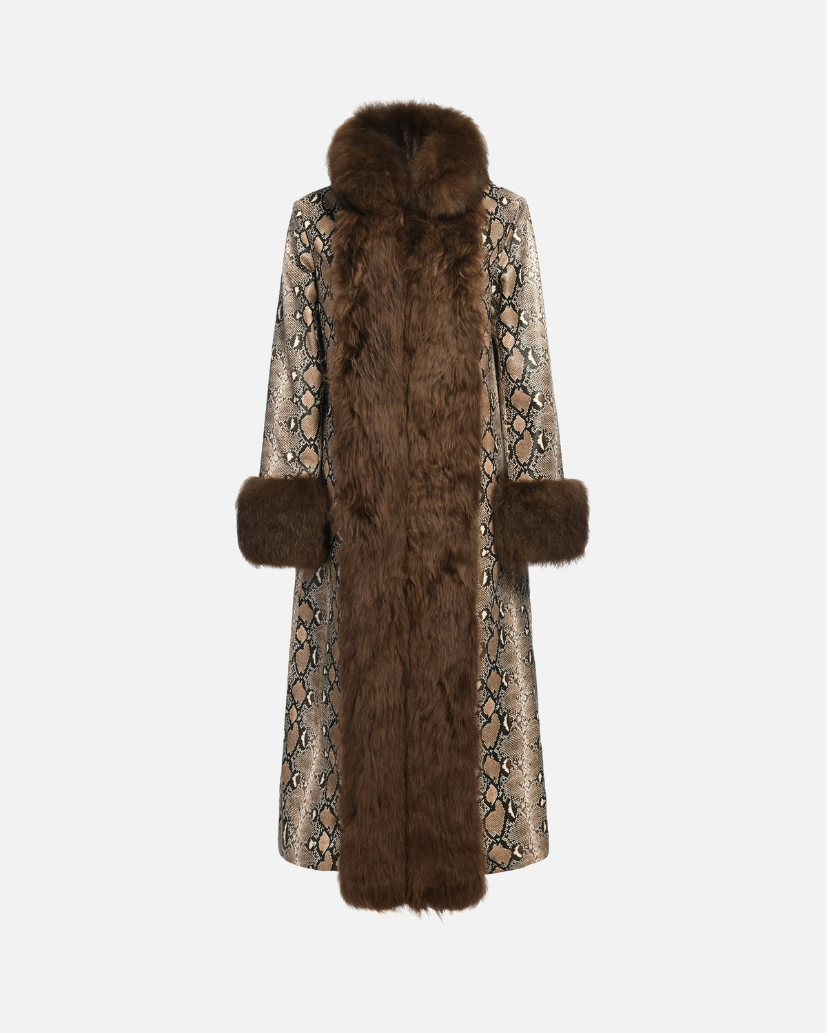 Delphine Python Coat, front view