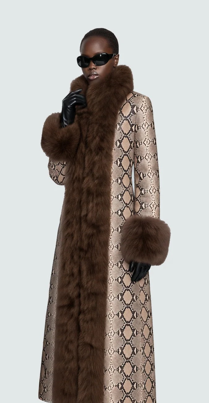 Delphine Python Coat