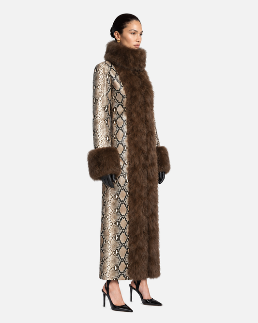 Delphine Python Coat