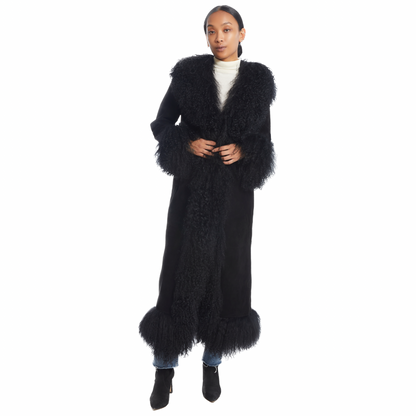 Dorothy Suede Maxi Coat