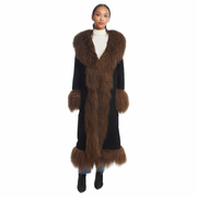 Dorothy Suede Maxi Coat
