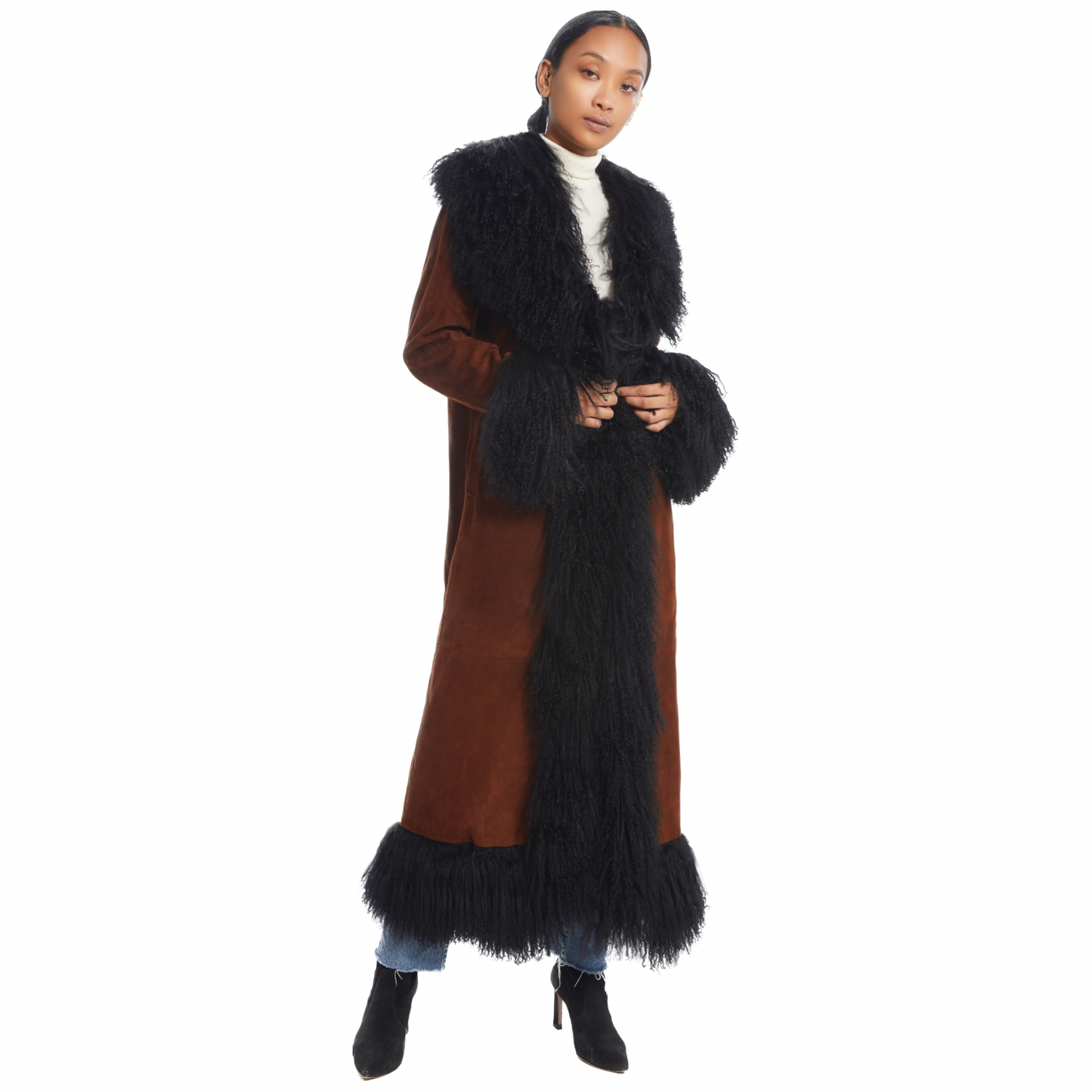 Dorothy Suede Maxi Coat