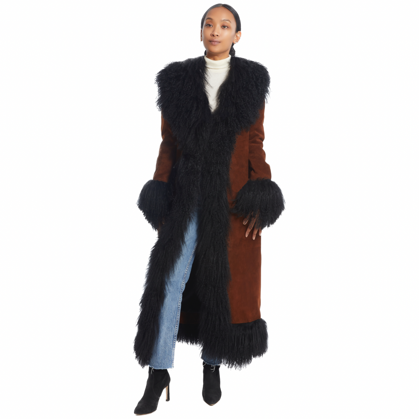 Dorothy Suede Maxi Coat