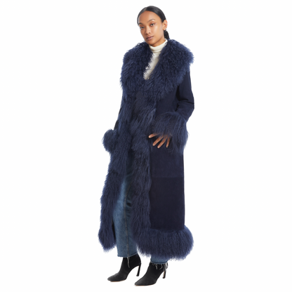 Dorothy Suede Maxi Coat