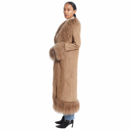 Dorothy Suede Maxi Coat