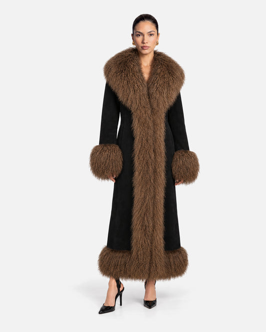 Dorothy Suede Ultra Maxi Coat