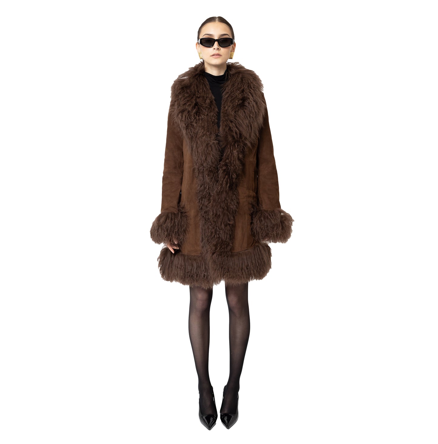 Dorothy Suede Midi Coat