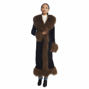 Dorothy Suede Maxi Coat