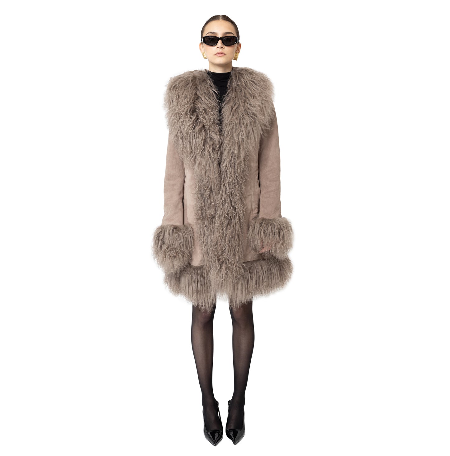 Dorothy Suede Midi Coat