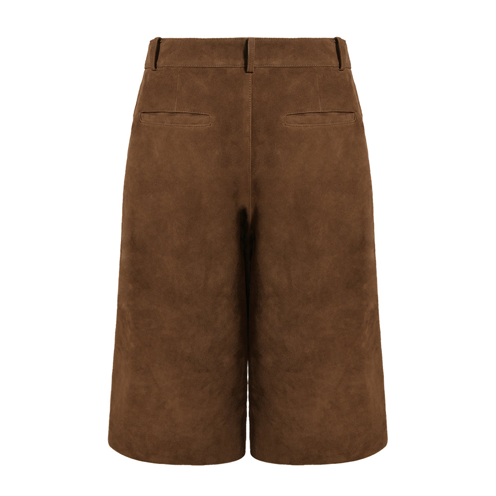 Tabitha Bermuda Suede Shorts