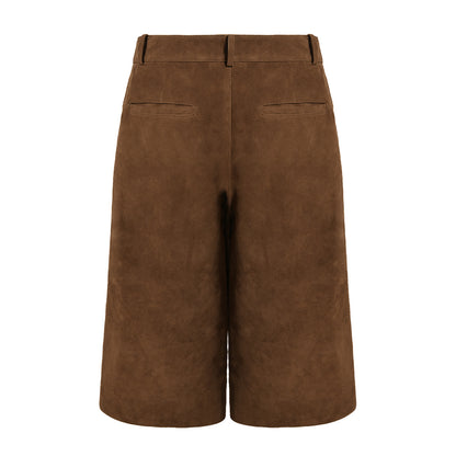Tabitha Bermuda Suede Shorts