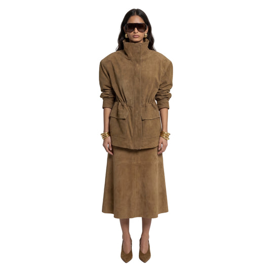 Alara Suede Maxi Skirt