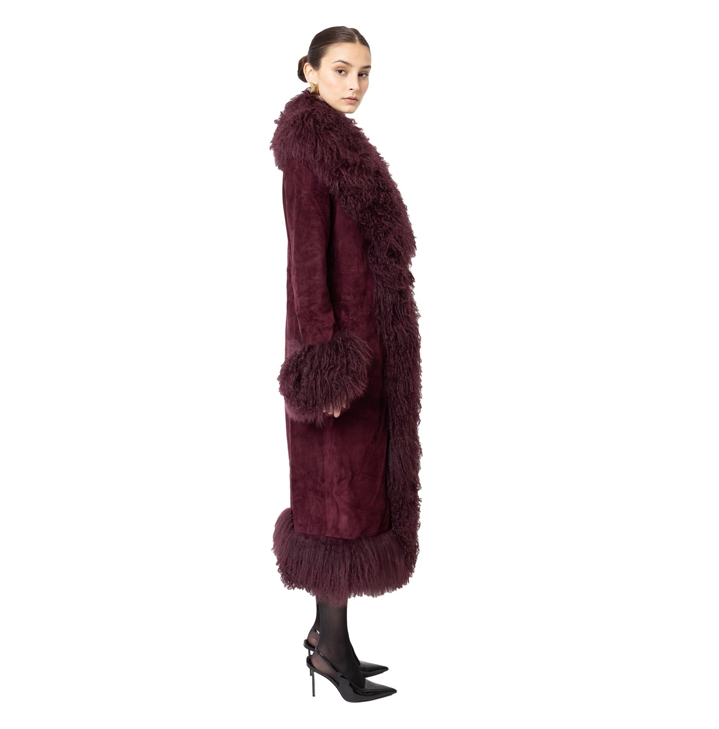 Dorothy Suede Maxi Coat