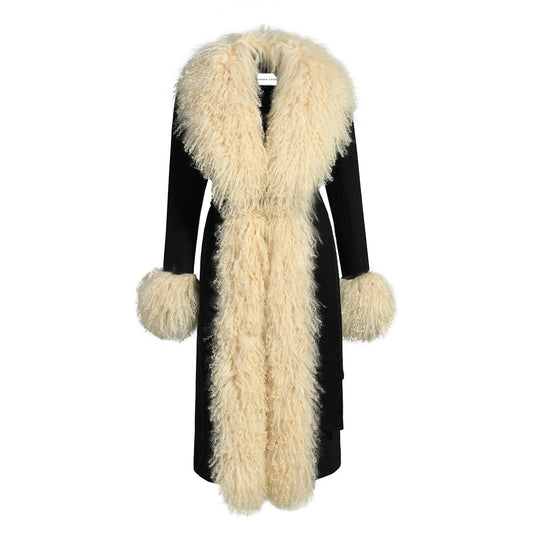 Inez Cashmere Shearling Coat