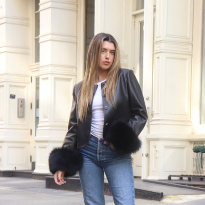 Dawson Leather Fur Jacket