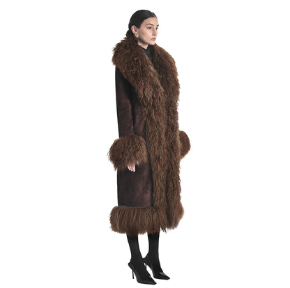 Dorothy Suede Maxi Coat