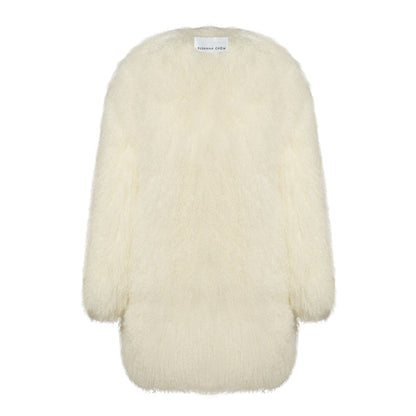 Carrie Shearling Midi Coat