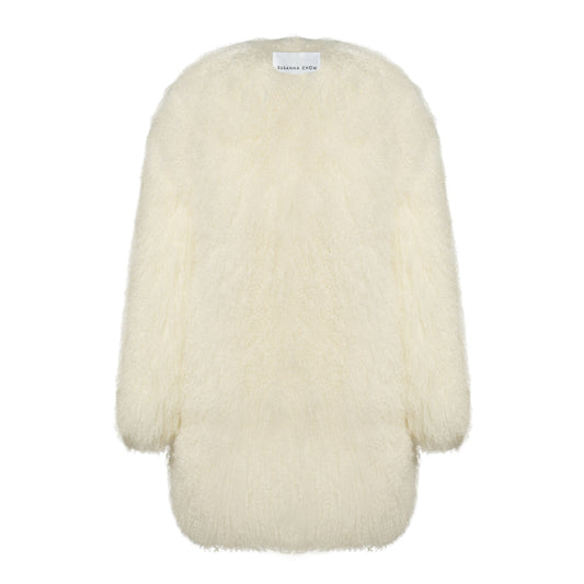 Carrie Shearling Midi Coat