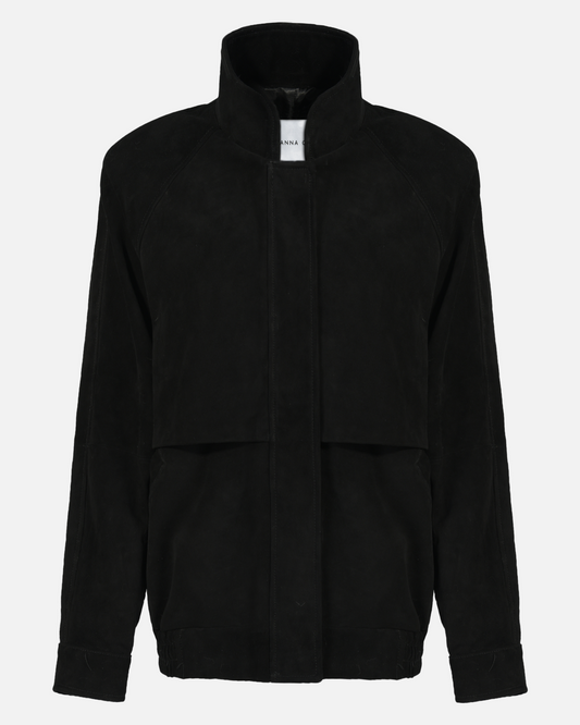 Remy Suede Bomber Jacket