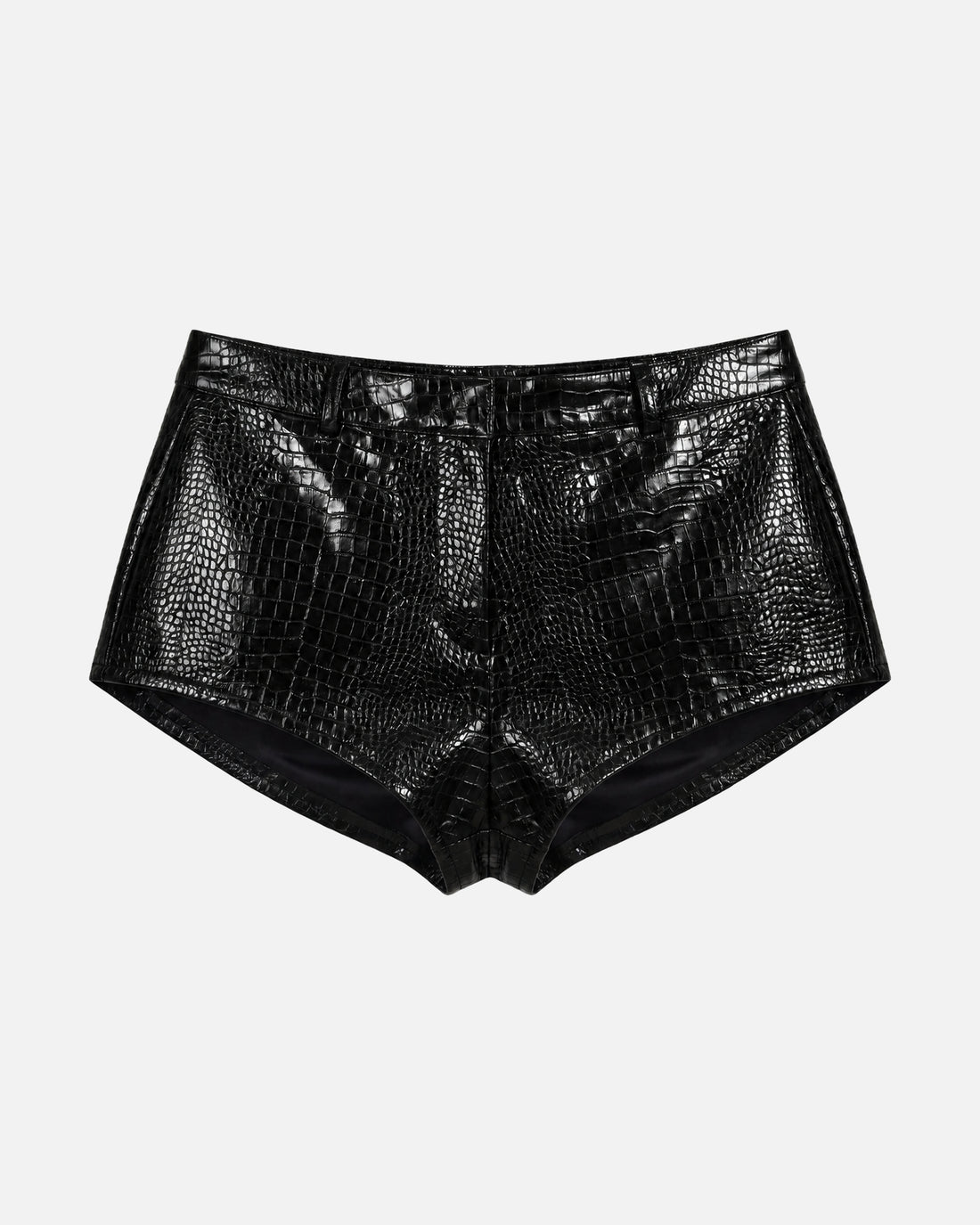 Naomi Croc Micro Shorts