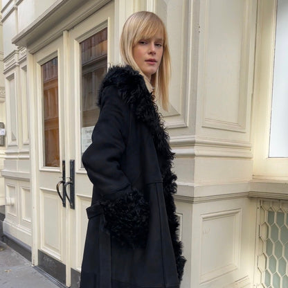 Daphne Shearling Suede Coat