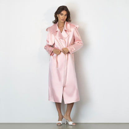Olivia Satin Trench Coat