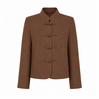 Leighton Linen Mandarin Jacket