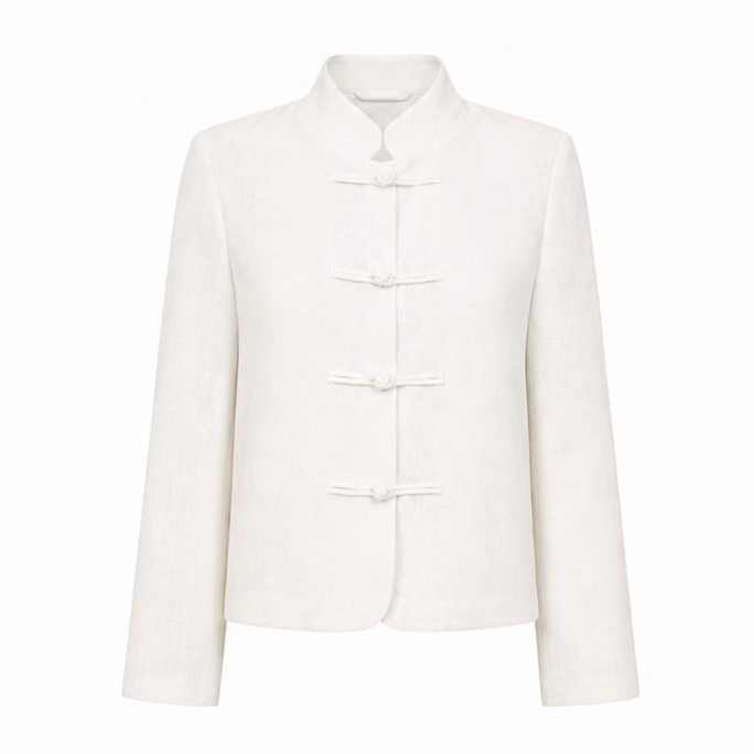 Leighton Linen Mandarin Jacket