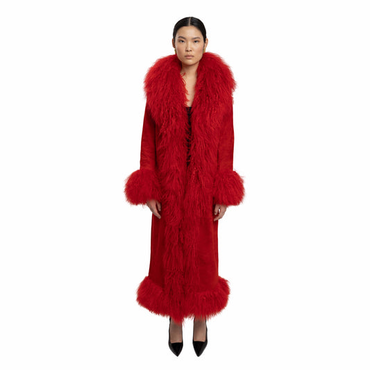 Dorothy Suede Ultra Maxi Coat