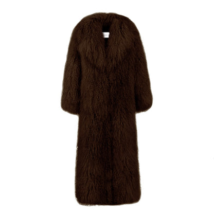 Carrie Shearling Maxi Coat