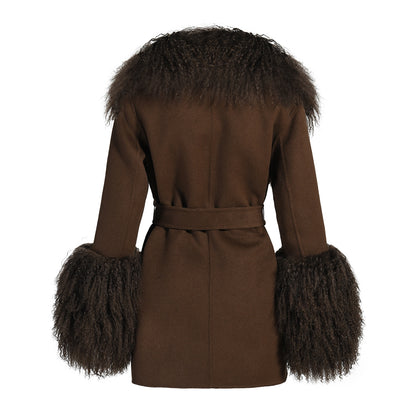 Mimi Cashmere Shearling Coat