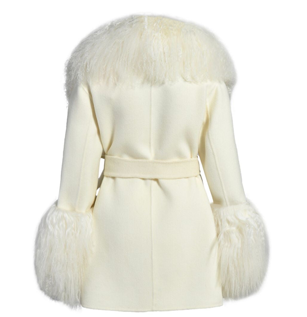 Mimi Cashmere Shearling Coat