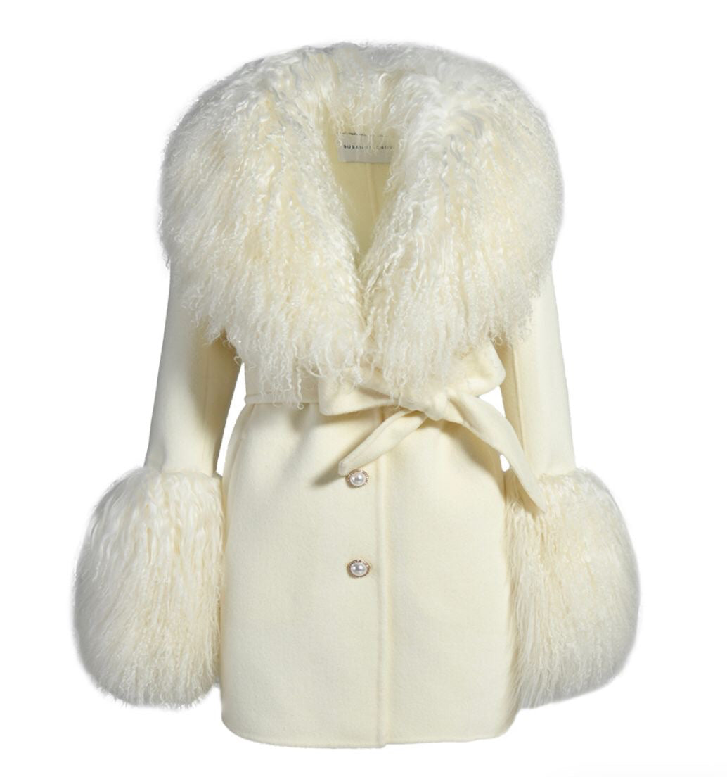 Mimi Cashmere Shearling Coat