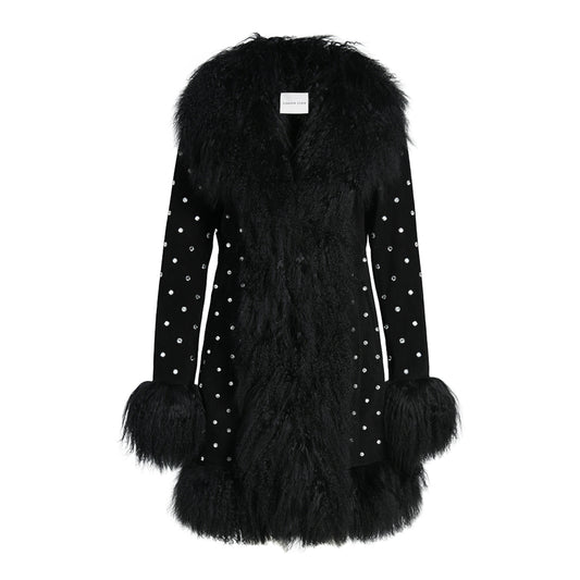 Dorothy Diamanté Suede Midi Coat