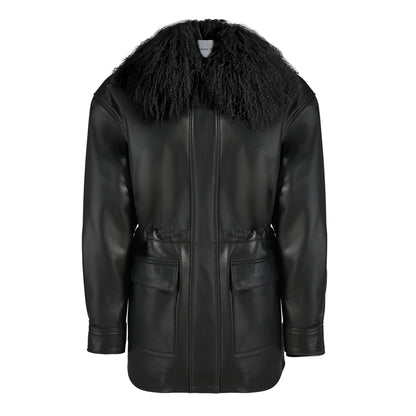 Allegra Leather Field Jacket