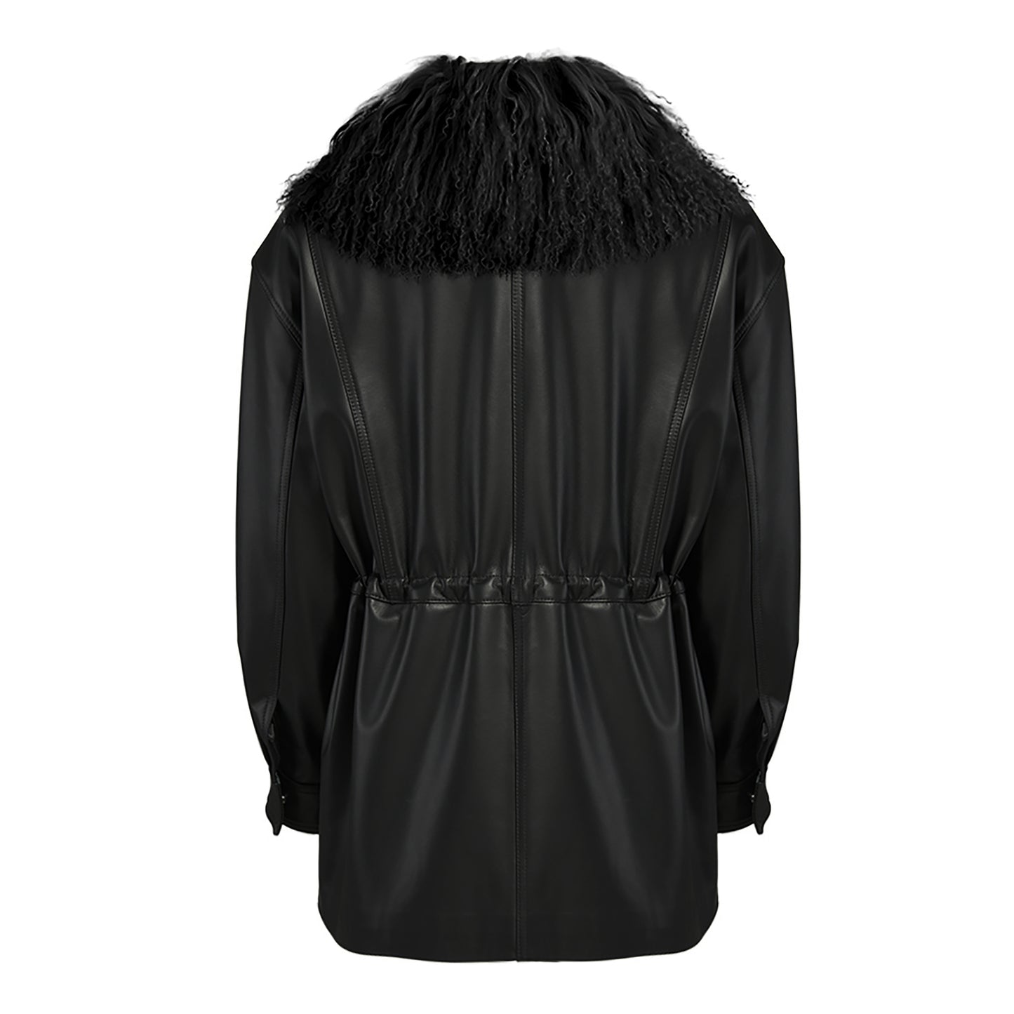 Allegra Leather Field Jacket