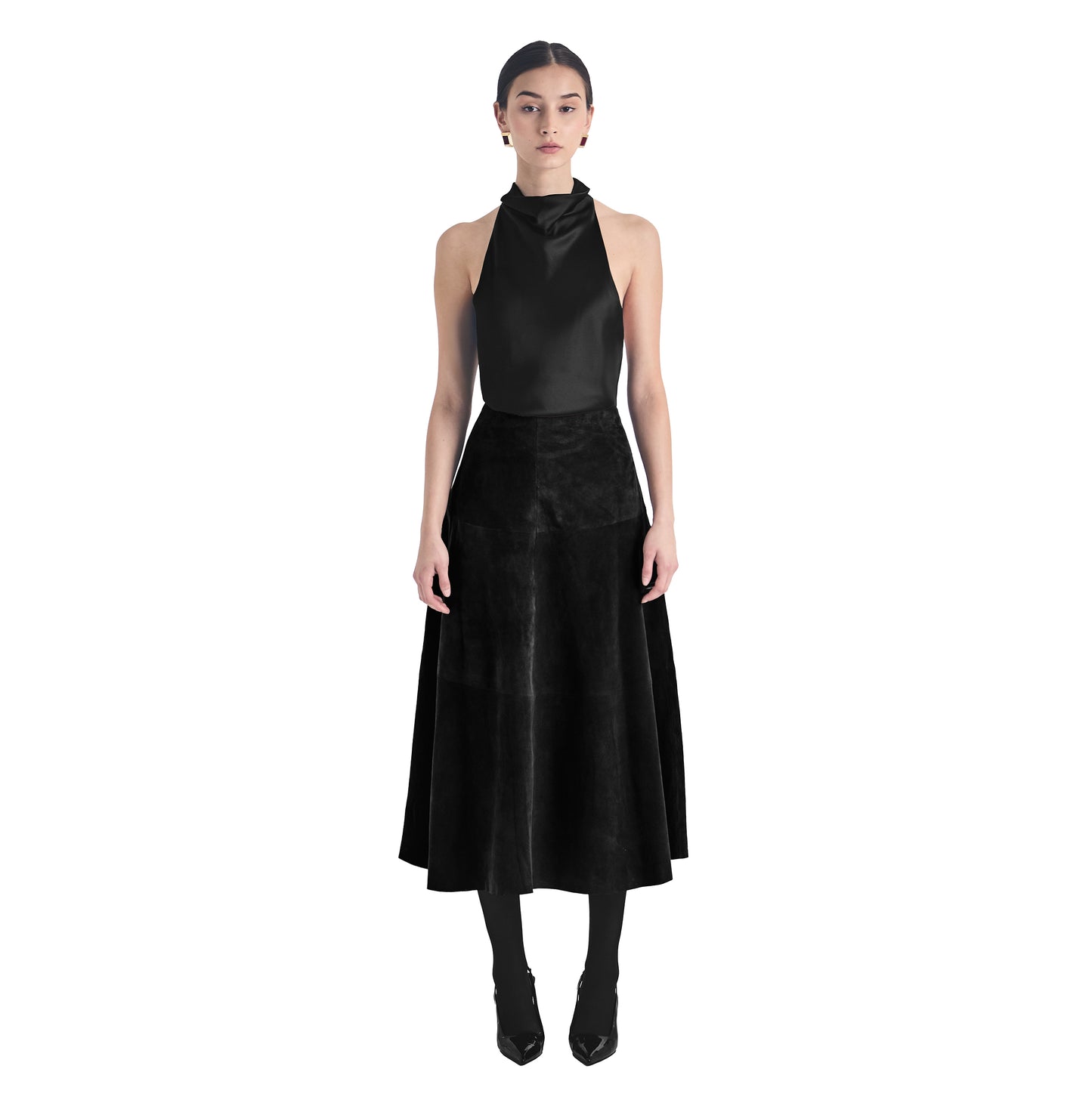 Alara Suede Maxi Skirt