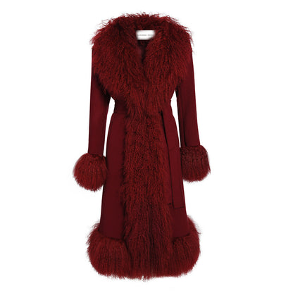 Dorothy Cashmere Shearling Maxi Coat