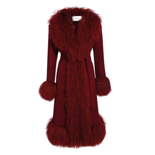 Dorothy Cashmere Shearling Maxi Coat